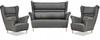 Zoja Wingback Sofa Set, Scandinavian Armchairs,