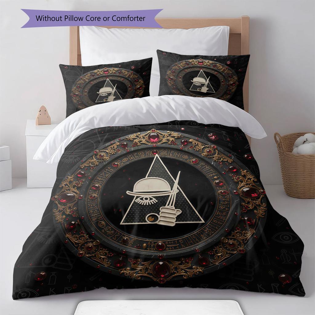 Cyberpunk spaceship Pattern Bedding Quilt Set Quilt Cover Pillowcase Home Decoration Birthday Gift (1 * duvet cover + 2 * pillowcase, without core)
