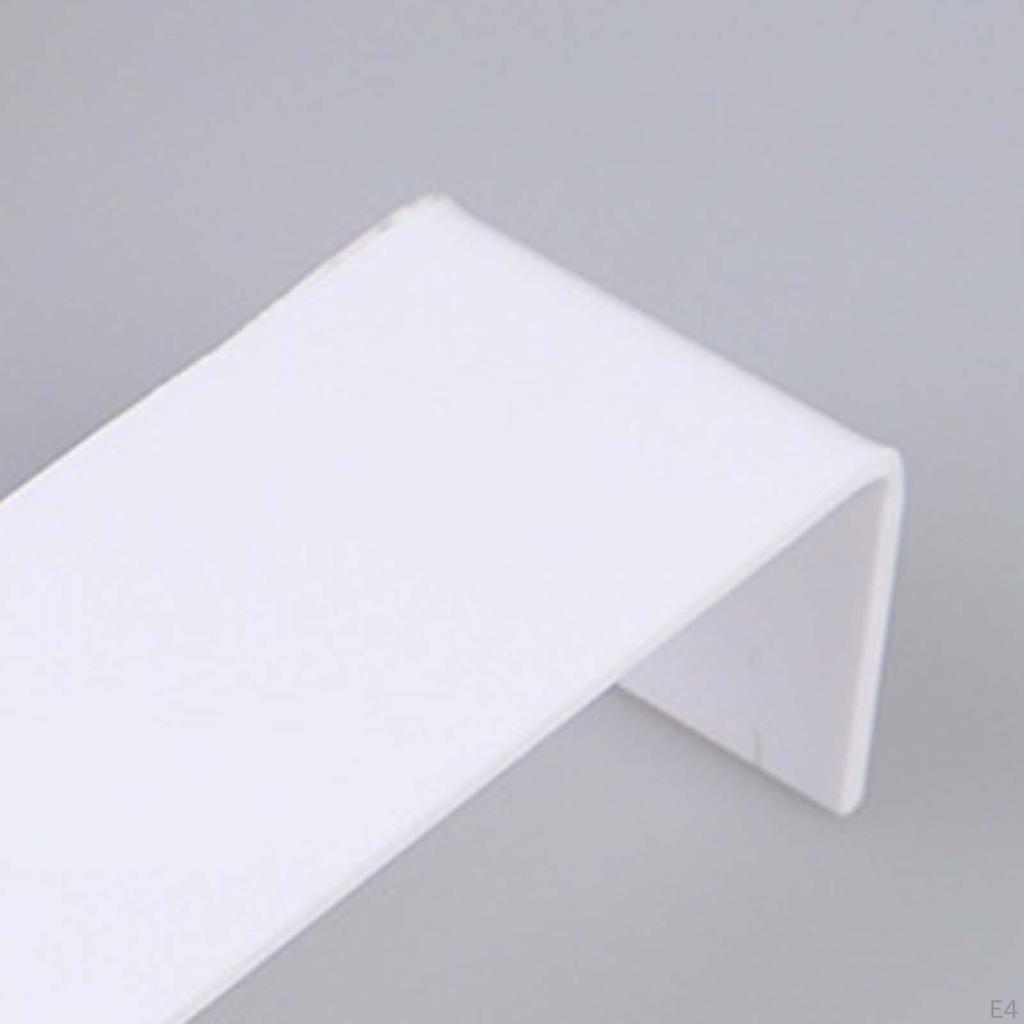 3 Pcs Acrylic Display Stands Shelf Brackets Ladder Tiered Rectangle for Dolls Figures