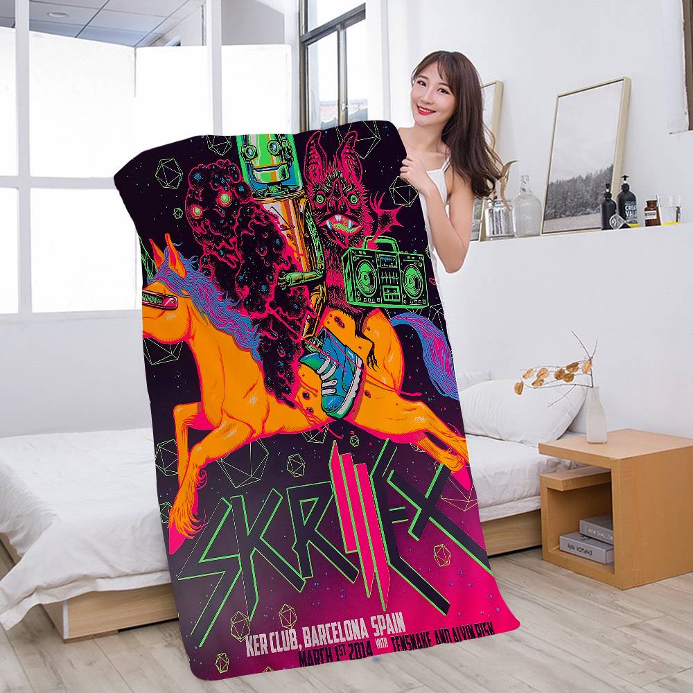 Singer Skrillex Microfiber Printed Beach Towel Mountain Climbing Yoga Beach Swimming Running Absorbent Soft Towel