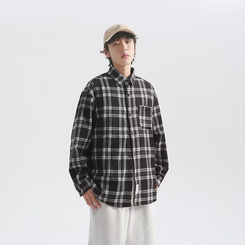 

2024 Весна и осень PU красивое пальто мужское Ins High Street модный бренд Гонконгский стиль японский стиль Харадзюку корейский стиль модная свободная куртка 2XL чёрный