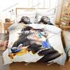 3D Print Anime Ouro Kronii Bedding Set Duvet Cover Bed Set Quilt Cover Pillowcase Comforter king Queen Size Boys Adult