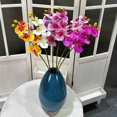 Windblume Phalaenopsis Künstliche Blume für Wohnzimmer, Hochzeitsdekoration, Eingangshalle & Restaurant-Dekor.