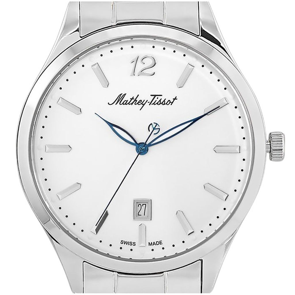 Mathey-Tissot Часы мужские Urban Metal White Dial Quartz H411MAI