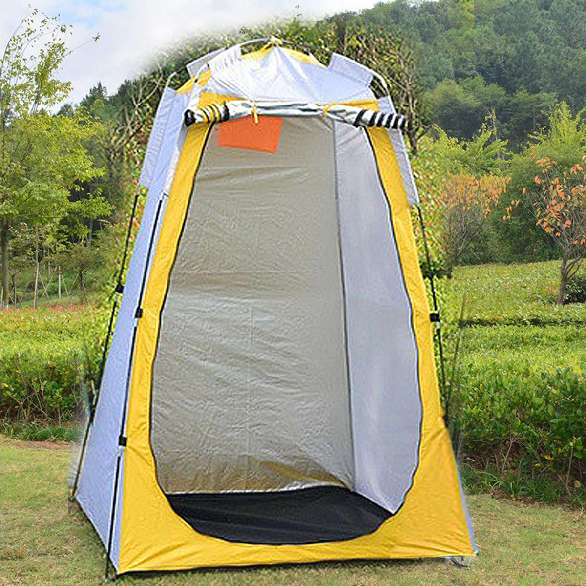 

WTEMPO Портативная палатка для кемпинга, душ, туалет, уличная гардеробная, водонепроницаемая раздевалка (3 цвета) жёлтый