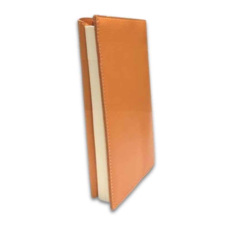 

Обложка для книги из мягкой и красивой анилиновой кожи Химедзи, натуральная кожа, закладка в комплекте, формат покетбук, толщина свободная, подарочная коробка в комплекте, оранжевый оранжевый