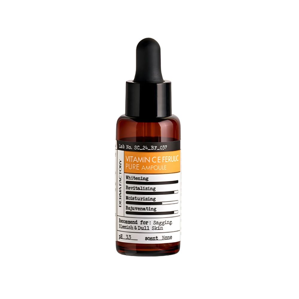 Derma Factory Pure Vitamin C E Ferulic Ampoule Brightening Antioxidant Care 22ml