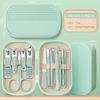 Luxury Beauty Nail Clipper Set 14-Piece Carbon Steel Durable Portable Manicure Tools Custom Logo Plastic Box for Women Nail Art
