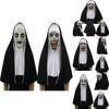 Terrifying The Nun Horror Mask Valak Scary Full Face Design With Headscarf