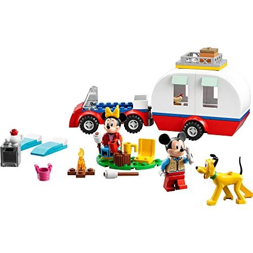 LEGO Mickey & Friends Mickey and Minnie's Exciting Camping Adventure 10777 Toy, Building Blocks, Pretend Play Gift for Boys and Girls, Ages 4 and Up