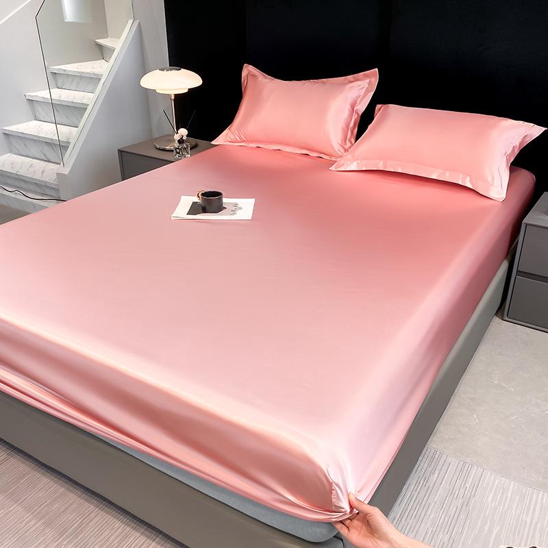 

Простыня на резинке из искусственного шелка с охлаждающим эффектом - Нескользящий сатиновый наматрасник с дамасским узором 150*200cm Fitted Sheet