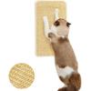 Cat Scratcher Mat Wall Mounted, 14 X 8 Inch Natural Sisal Cat Scratch Pad, Vertical Cat Scratching Board with Tapes, Protect Wall, Couch, Carpet,