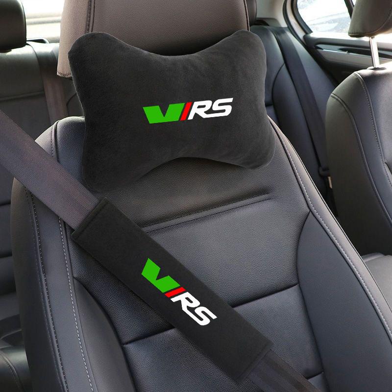 AAAJH1 Oreiller de Nuque pour Appui-tête de Voiture Protections d'Épaule pour Ceinture de Sécurité pour Skoda VIRS VRS RS Octavia Fabia Rapid Superb Root Accessoires Auto