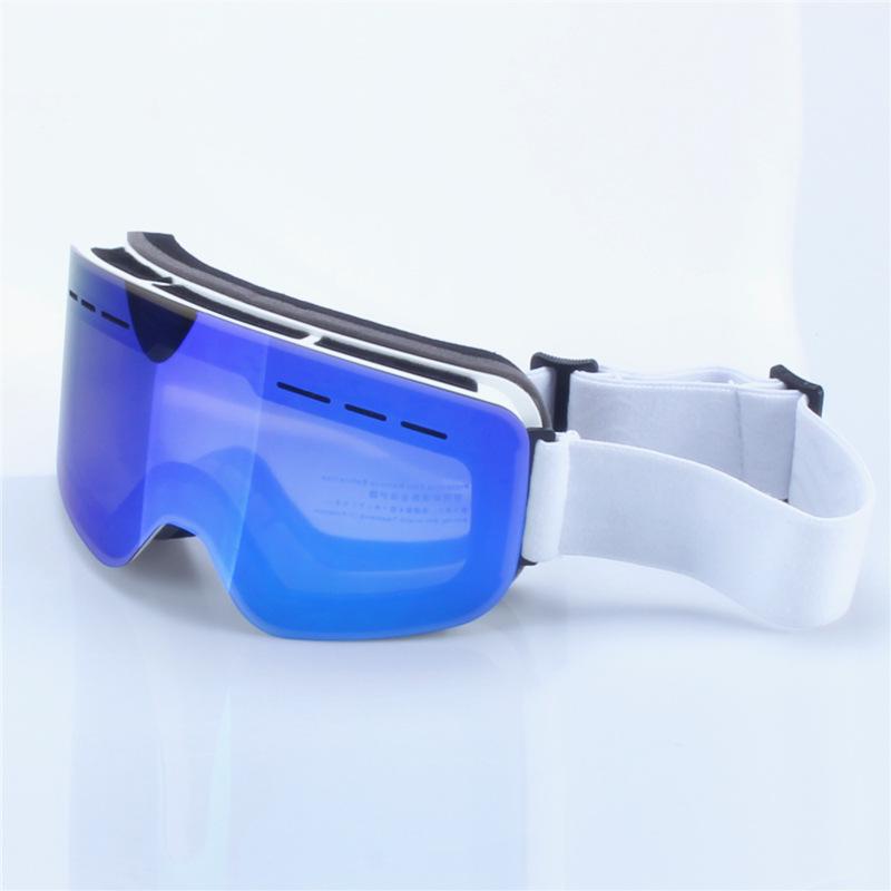 Cylindrical Double-Layer Anti-Fog Ski Goggles for Myopia & Snow Blindness Protection
