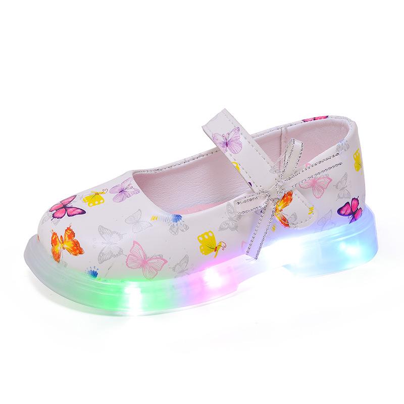 New Spring Butterfly Light-Up Toddler Sandals – Comfortable & Fashionable for Girls