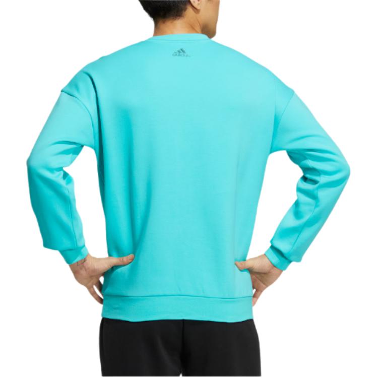 Adidas Sweatshirts Men's Blue Crew Neck Moderate Regular HM2983