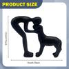 Human And Dog Figure, Resin Sculpture, Unique Gift for , Ornament, Statue Office, Party,