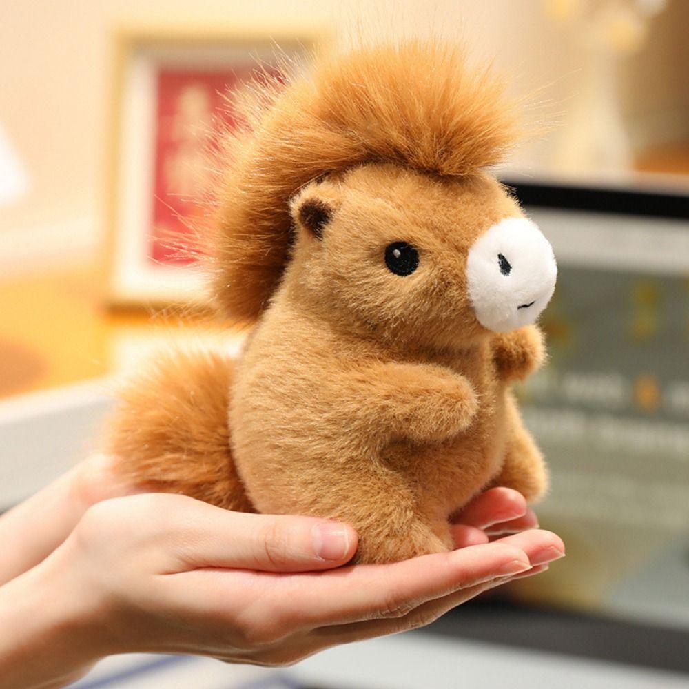 Stuffed Animal Simulation Horse Plush Toys Simulation Horse Horned Sheep Plush Doll  Birthday Gift