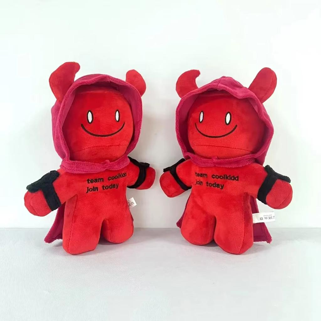 25CM Forsaken Chance Gubby Plush Toys Game Peripheral Anime Stuffed Pillow Cartoon Birthday Halloween Red Devil Dolls Fans Gift