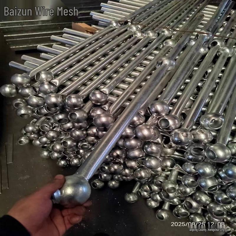 Galvanized Steel Ball Joint Railing for Staircase and Platform