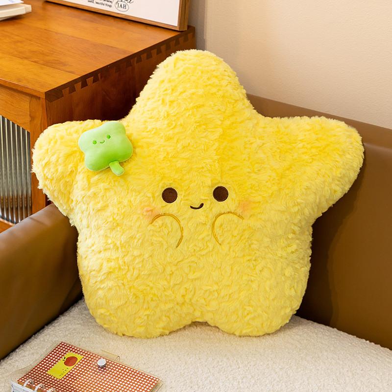 Star Shaped Plush Pillow With Pp Cotton Filling For Bedroom Decor And Sofa Comfort