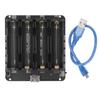 4 Way Battery Holder Bundle Overcharge Protection 5V Lithium Battery Pack Holder with Power Cord