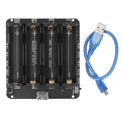 4-fach Batteriehalter-Bundle Überladeschutz 5V Lithium-Akkupack-Halter mit Netzkabel
