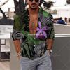 Trendy men's long-sleeve button-up shirt, ideal for daily casual wear.