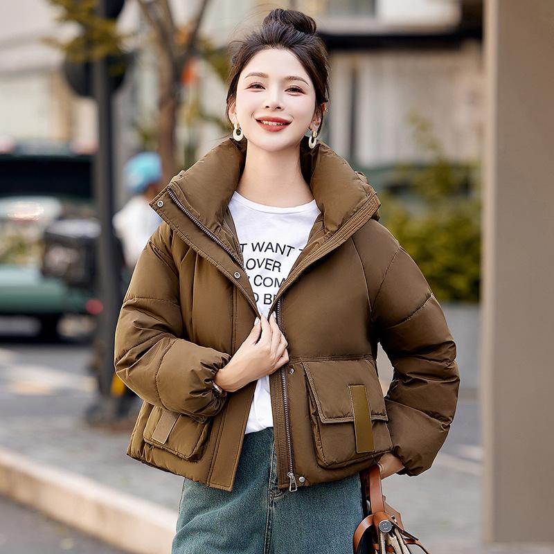 Loose Hooded Short Small Padded Jacket Women's Winter 2025 New Bread Jacket Down Padded Jacket Thickened Cotton Jacket