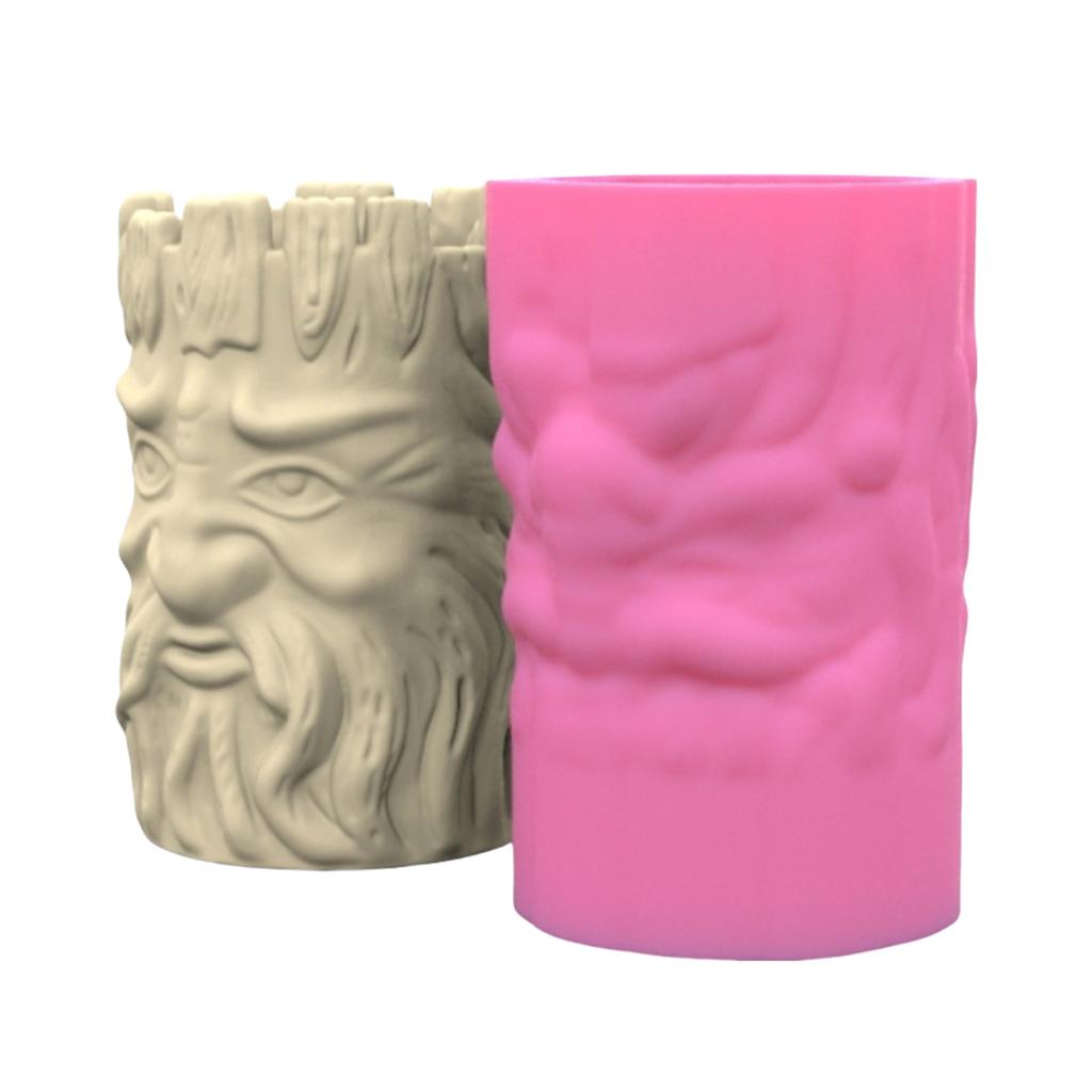 Silicone Vase Moulds Succulent Planter Mould Tree Stump Elder Shape სილიკონის ყვავილოვანი ქოთნის ყალიბი ვარგისი ვაზის დასამზადებლად