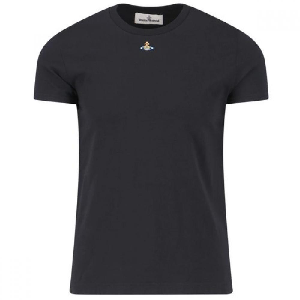 

Vivienne WesTwood 25ss Women Orb Logo Embroidered T shirT 3g010017 J001m N401 XS