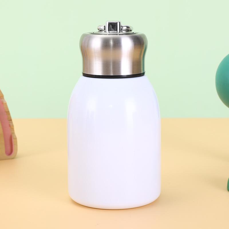 New Stainless Steel Small Fat Cube Water Cup Portable Ring Pocket Cup Double Vacuum Stainless Steel Thermos Cup