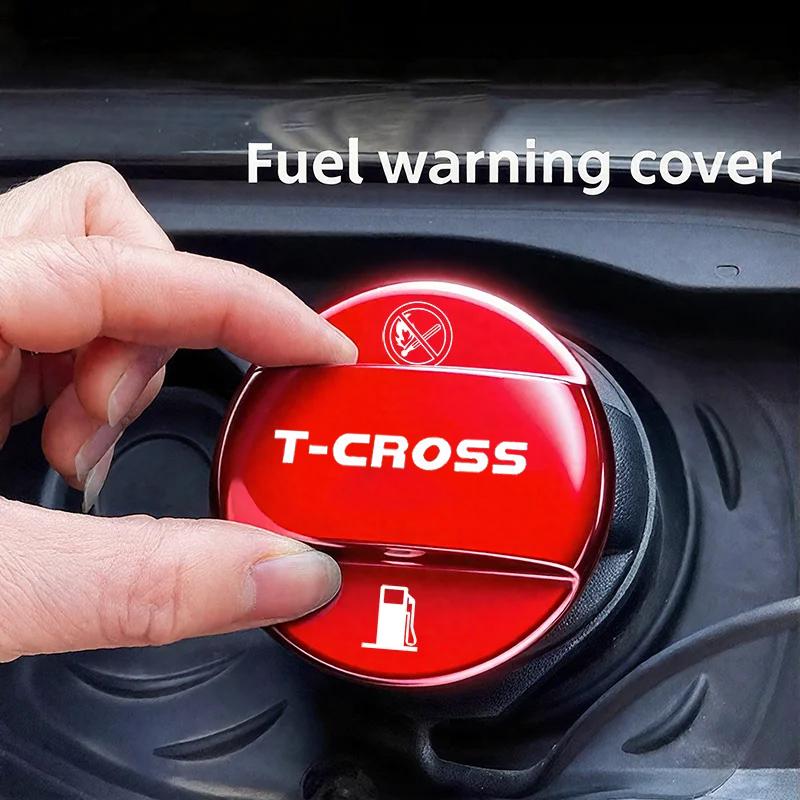 XMZSA1 Alloy Car Fuel Cap Oil Box Lid Petrol Tank Covers For Volkswagen VW T-cross Rline GTI Polo Golf 6 Jetta Beetle Touareg Scirocco