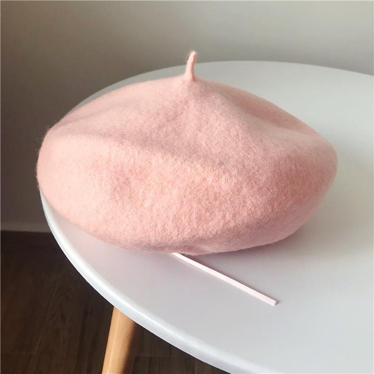 Autumn and Winter New Women's Beret Cashmere Fashion Bud Hat Trendy Versatile Casual Soft Girl Painter Hat