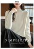 Women's Soft Thickened Knit Base Layer Half-High Neck Sweater - Long Sleeve, Loose Fit for Autumn/Winter
