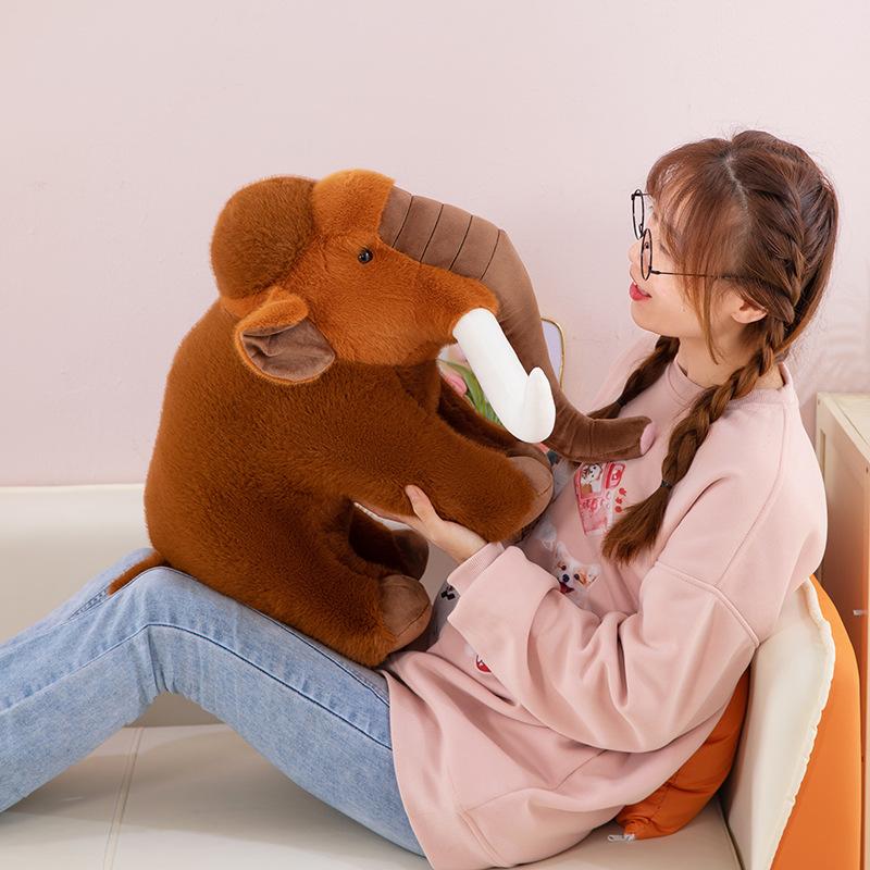 Peluş oyuncaklar tarih öncesi mamut fil toptan oyuncak makinesi ev dekorasyonu
