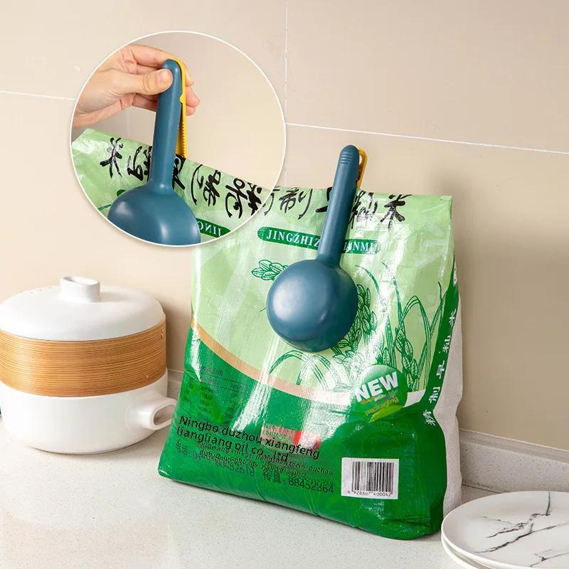 Solid Color Stainless Steel Rice Scoop Universal Non-stick Yellow Copper Coffee Rice Powder Green Storage