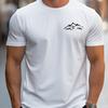 Summer Round Neck 3D Mountain Pattern Print T-shirts Fashionable Casual Short Sleeved Men's T-shirts