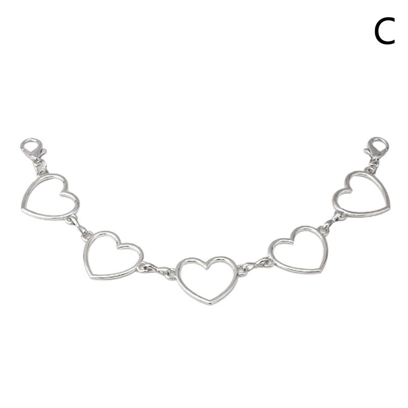 Diy Personality Butterfly Heart Star Pendant Shoulder Bag Metal Chain Straps