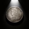 Antique Brass Coin Replica With Silver Plating For Vintage Collectors And Home Decor