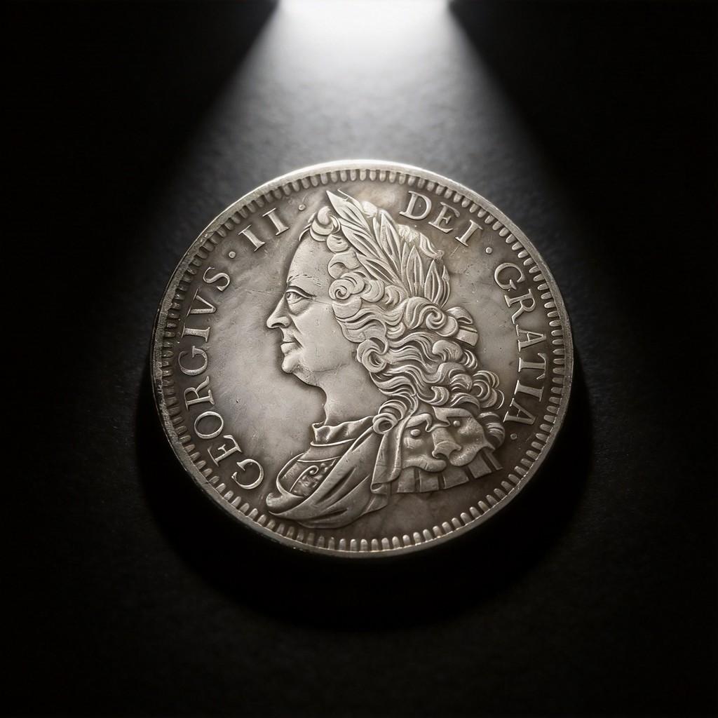 Antique Brass Coin Replica With Silver Plating For Vintage Collectors And Home Decor