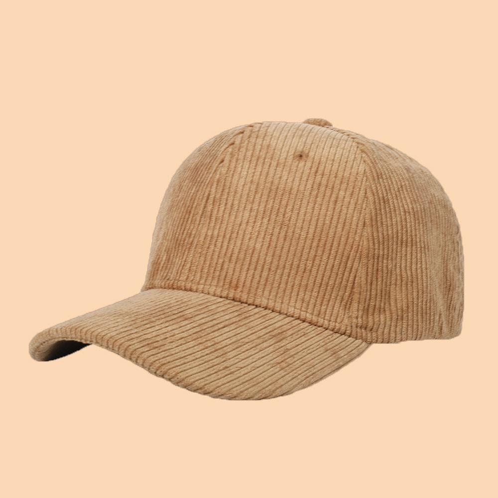 Spring Autumn Corduroy Baseball Caps Vintage Unisex Solid Color Baseball for Women Men Adjustable Outdoor Trucker Cap Hip HopHat