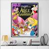 Disney Diamond Painting: Alice in Wonderland Classic Animation Poster Cute DIY Rhinestone Mosaic Cross Stitch Kit Embroidery Gift for Home Decor