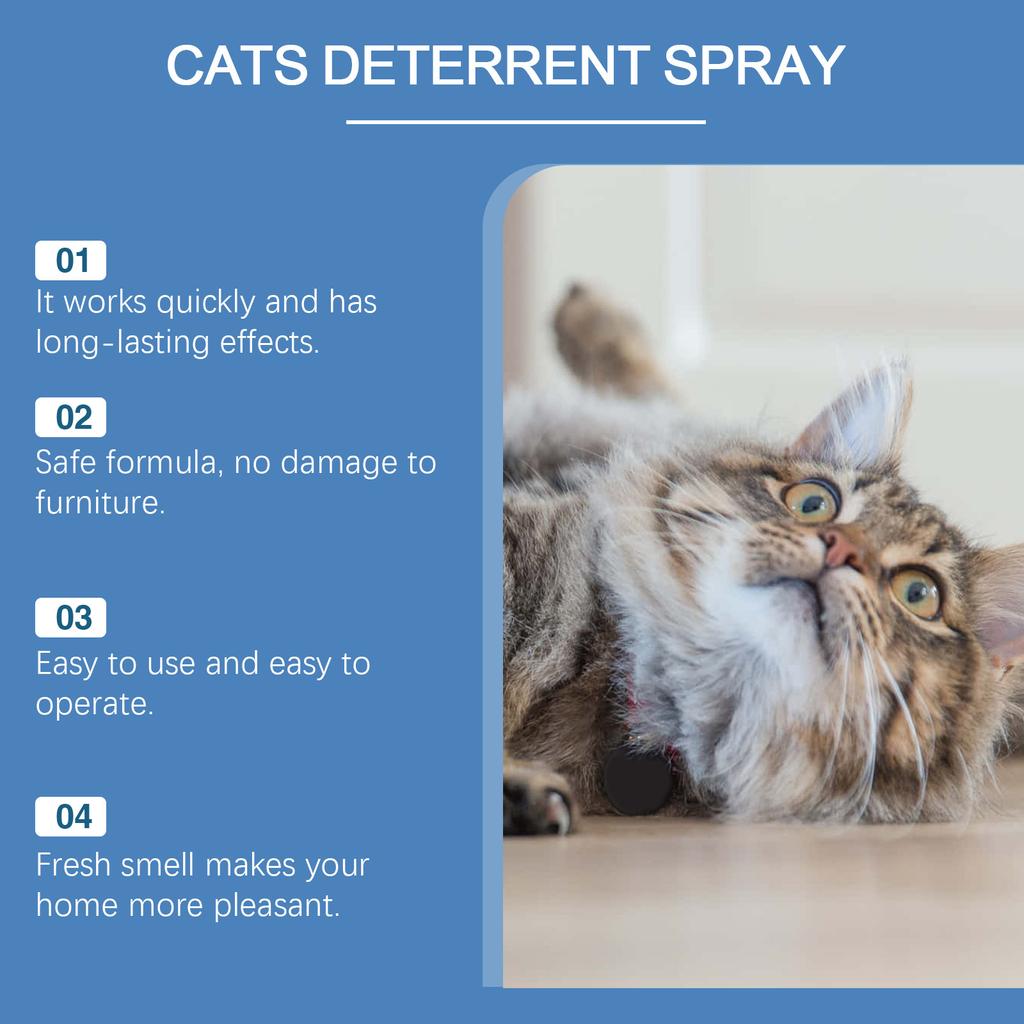 Yegbong Spray Repellente Premium per Gatti - Repellente Sicuro per Interni ed Esterni per la Protezione dei Mobili, Efficace Aiuto per l'Addestramento con Ingredienti Naturali