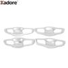 Side Door Handle Bowl Cover Trim For Honda  CRV CR-V 2017 2018     Chrome Car Exterior Accessories