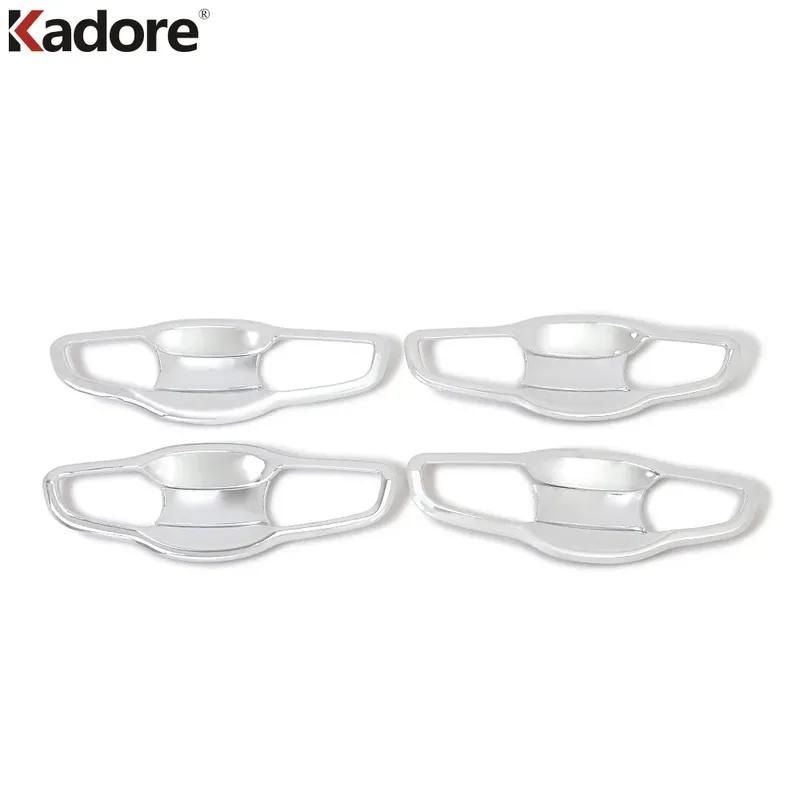 Side Door Handle Bowl Cover Trim For Honda  CRV CR-V 2017 2018     Chrome Car Exterior Accessories