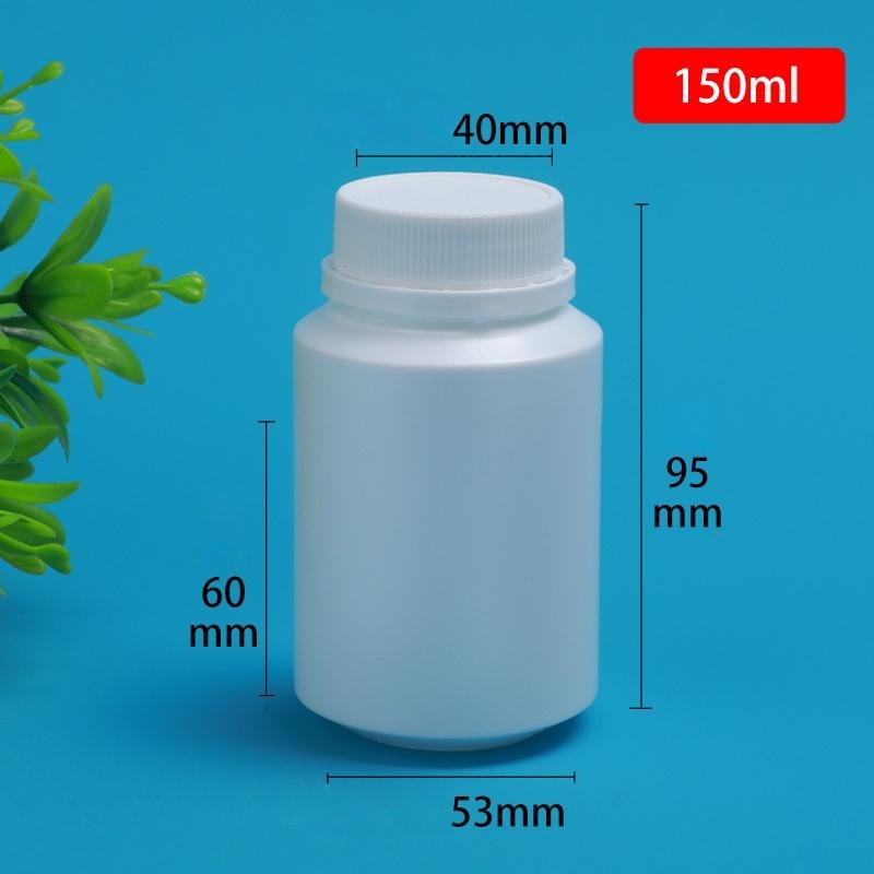 10Pcs 20-225Ml Pill Vials Tablet Capsule Solid Powder Portable Containers Plastic Hdpe White Empty Seal Bottles