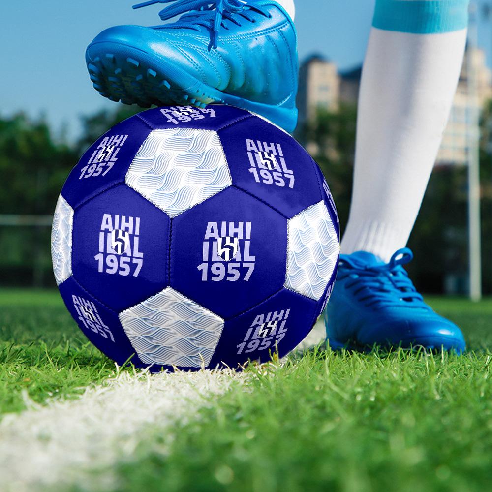 1pc Al-Hilal Saudi Football Club Football Soccer Ball Size 5 Indoor Soccer Ball Fashion Colorful Backyard Game -Great For Sports Fans Gift