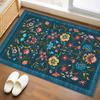 Floral Print Entrance Mat Carpet Living Room Dining Room Laundry Floor Mat Bath Balcony Hallway Non-slip Door Mat