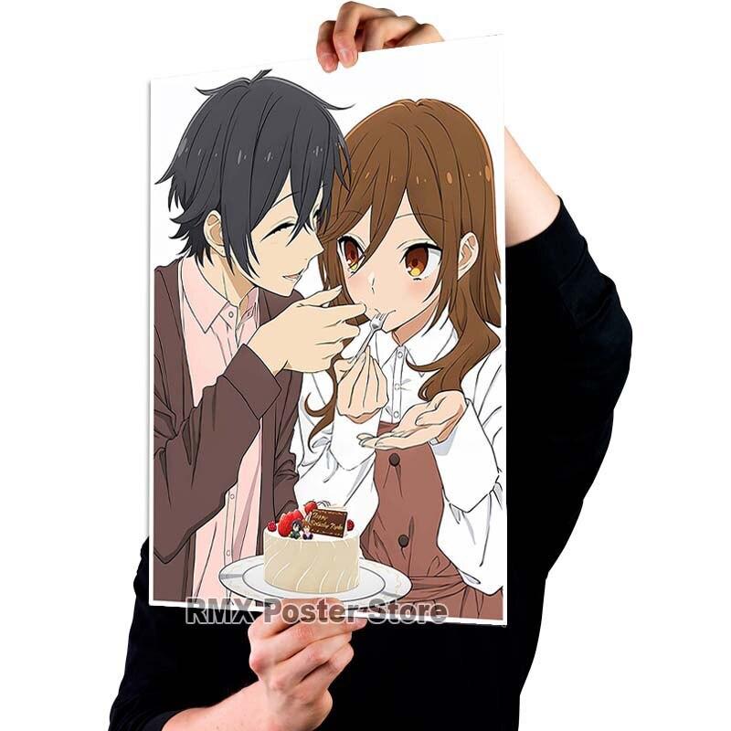 White Coated Paper Japanese Anime Horimiya Posters High Quality Print Poster Home Decor DIY Living Room Bar Decoration Painting